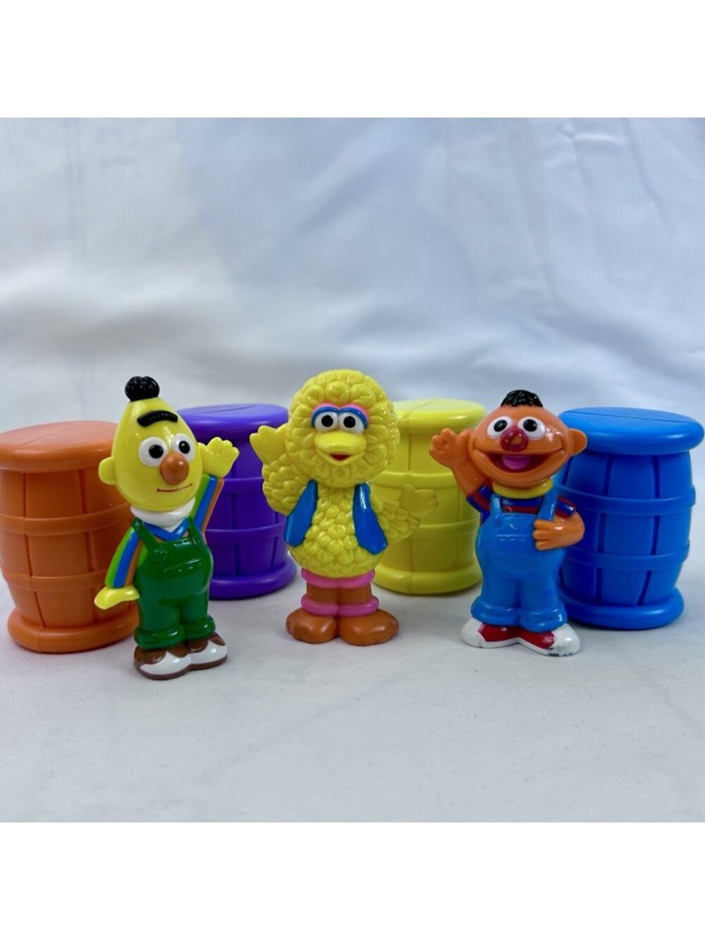 Tyco Sesame Street RC Railroad Train Replacement Big Bird, Bert & Ernie, Barrels